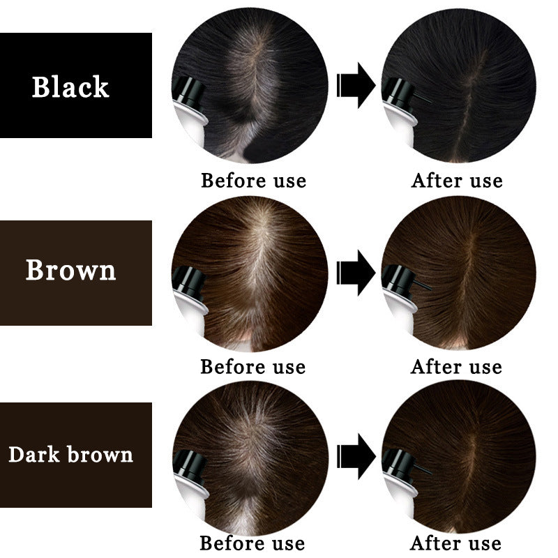 Disposable coloring dense hair spray hair spray