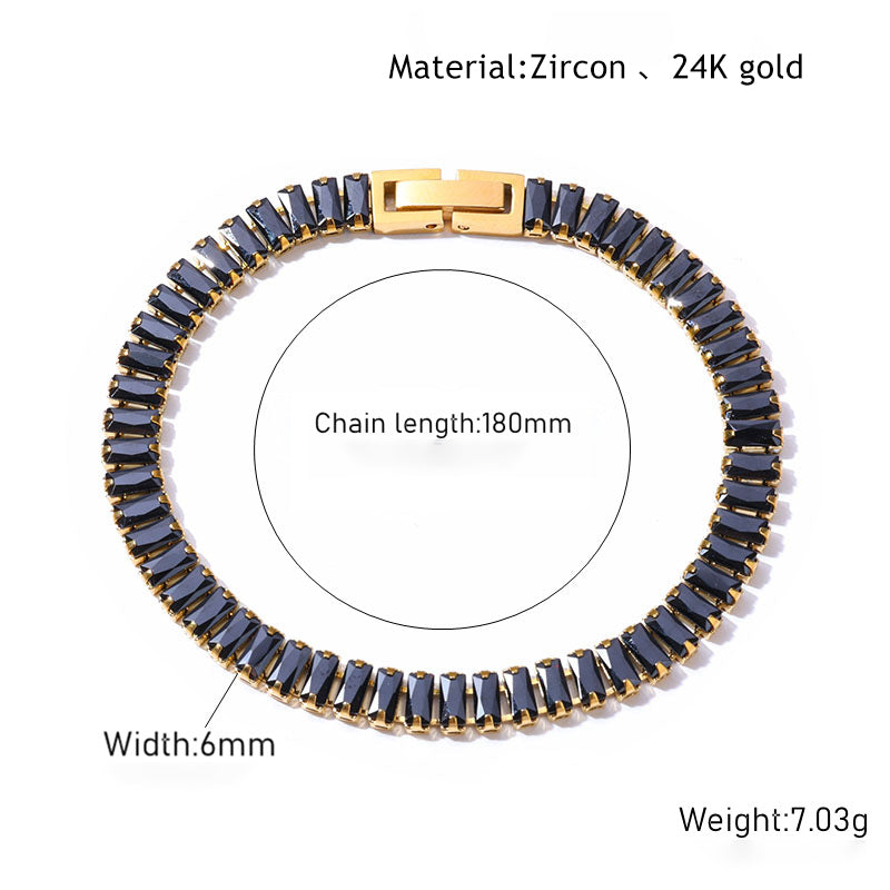 24k, Haoshi stone bracelet necklace set