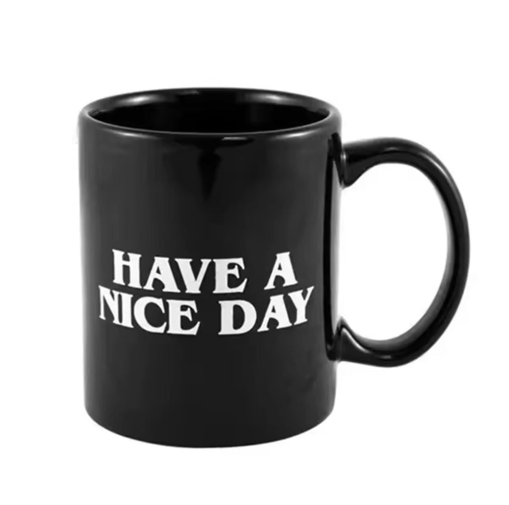 Quirky Ceramic Mug with Middle Finger Design