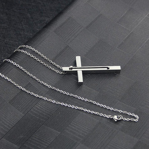 Steel Cross EDC Pendant Necklace