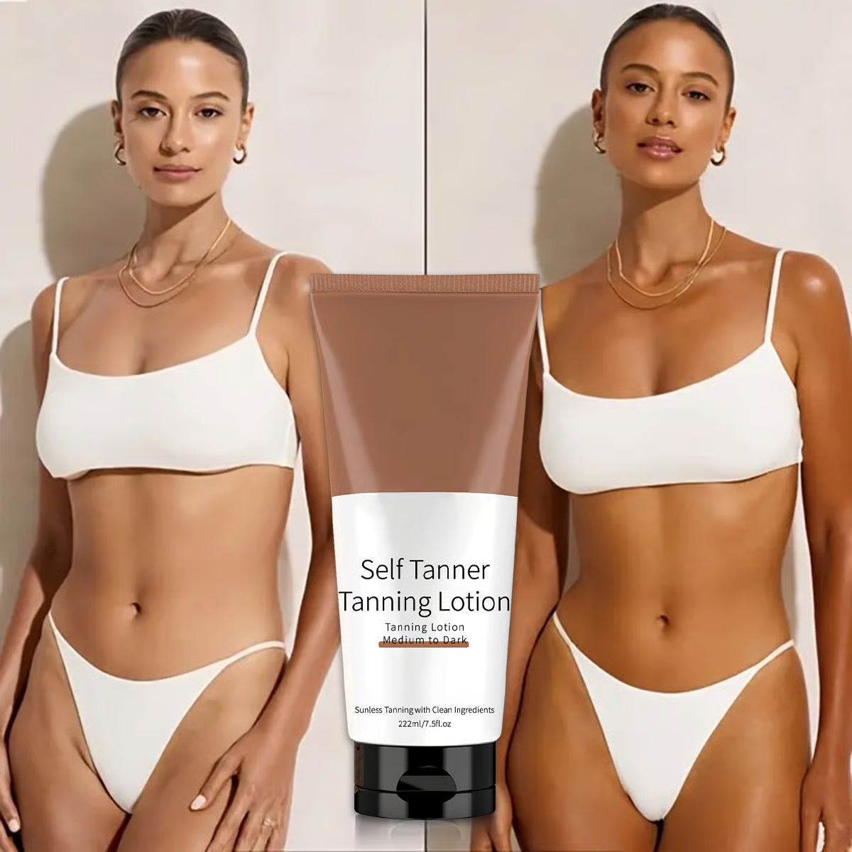 🌞 Achieve Flawless, Sun-Free Radiance ✨ Self-Tanning Lotion