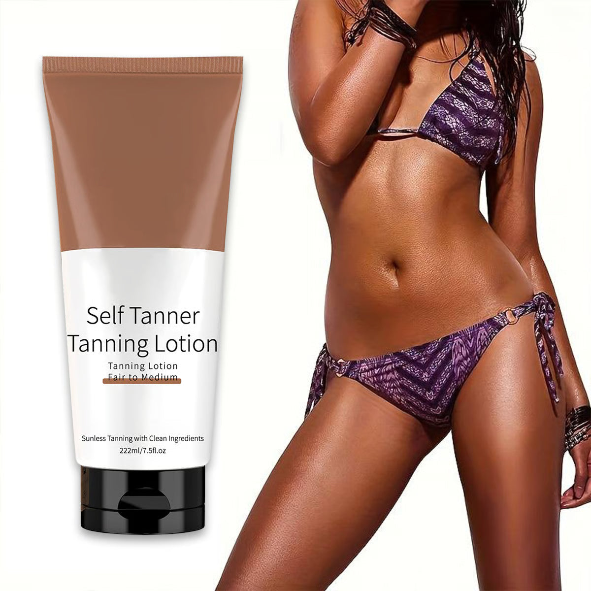 🌞 Achieve Flawless, Sun-Free Radiance ✨ Self-Tanning Lotion
