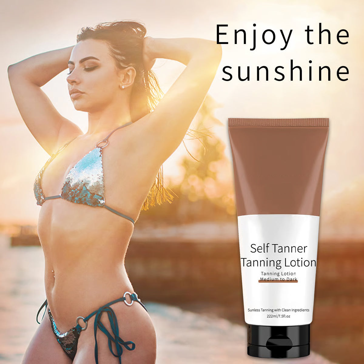 🌞 Achieve Flawless, Sun-Free Radiance ✨ Self-Tanning Lotion