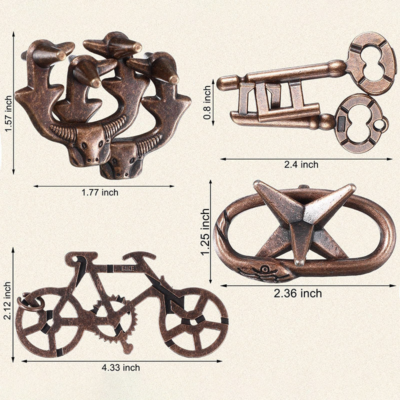 Brain Teaser Metal Disentanglement Puzzle
