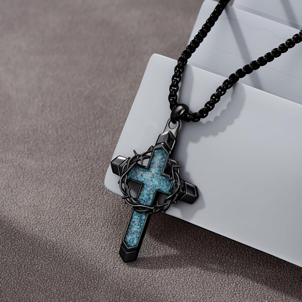 Crown of Thorns and Cross Necklace