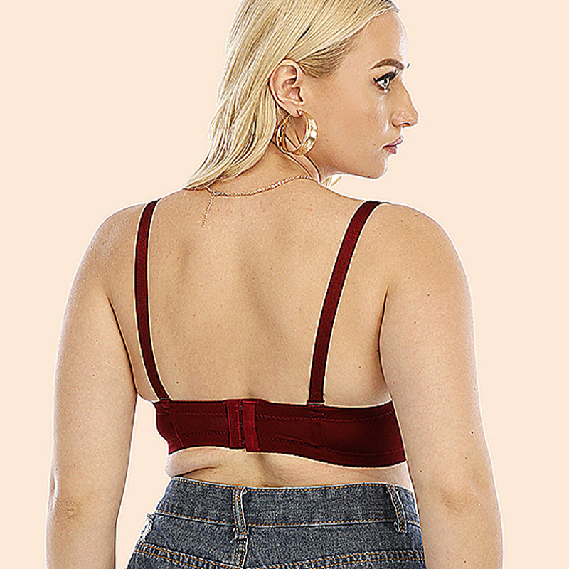 Removable Strap Plus Size Underwire Bra