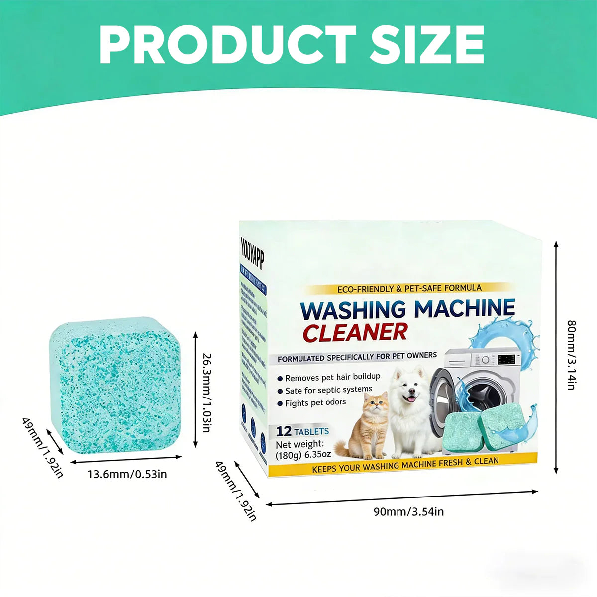 Eco-Friendly Washing Machine Cleaner: Eliminates Pet Odors