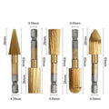 5-Piece Drill-Powered Rotary Rasp Set