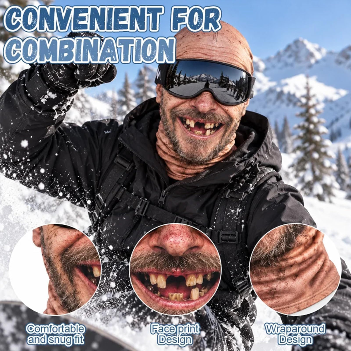 Funny Realistic-Looking Ski Mask