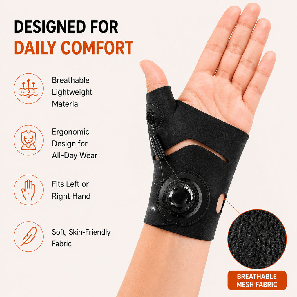 Rotatable Thumb and Wrist Brace