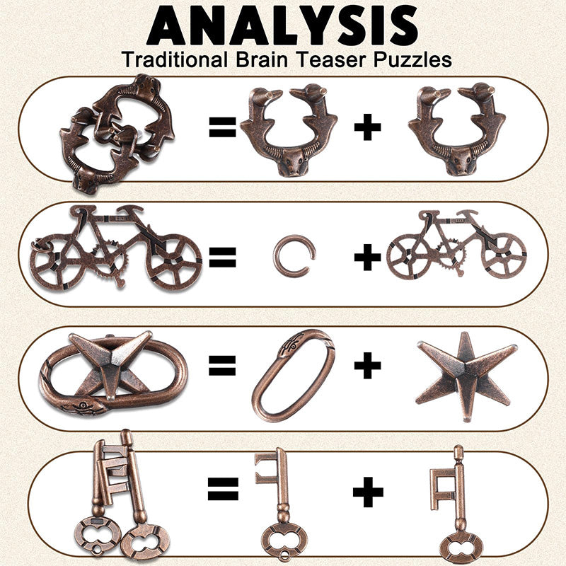 Brain Teaser Metal Disentanglement Puzzle