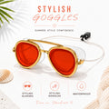 Panoramic Anti-Fog Swimming Goggles