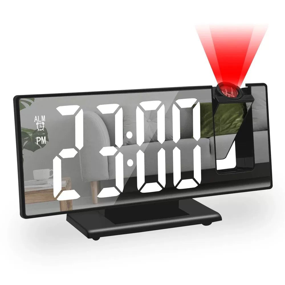 Mirror-Surface Digital Projection Clock