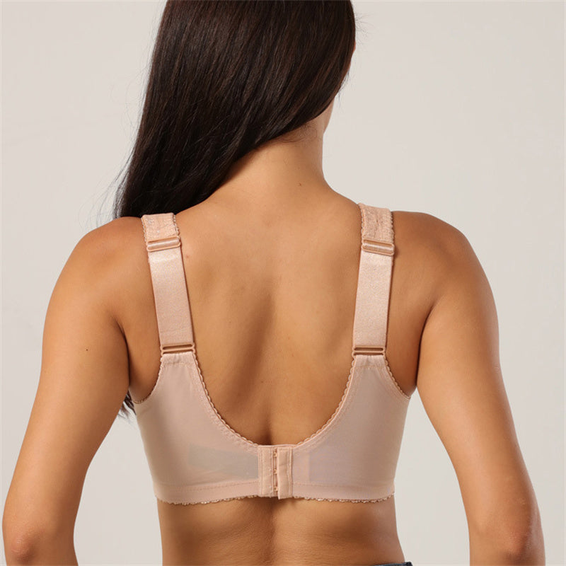 Sheer Lace Wide Strap Bra