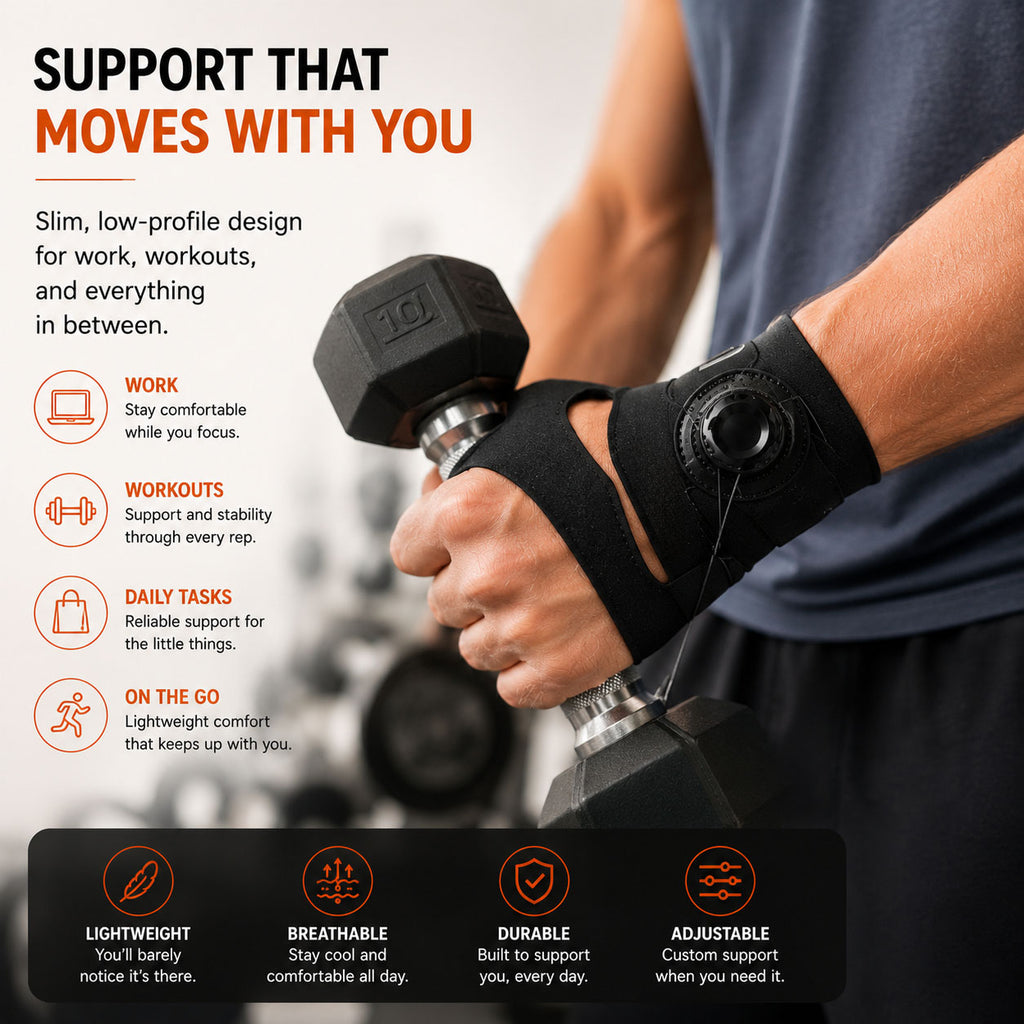 Rotatable Thumb and Wrist Brace
