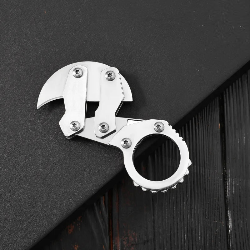 Mechanical claw portable knife