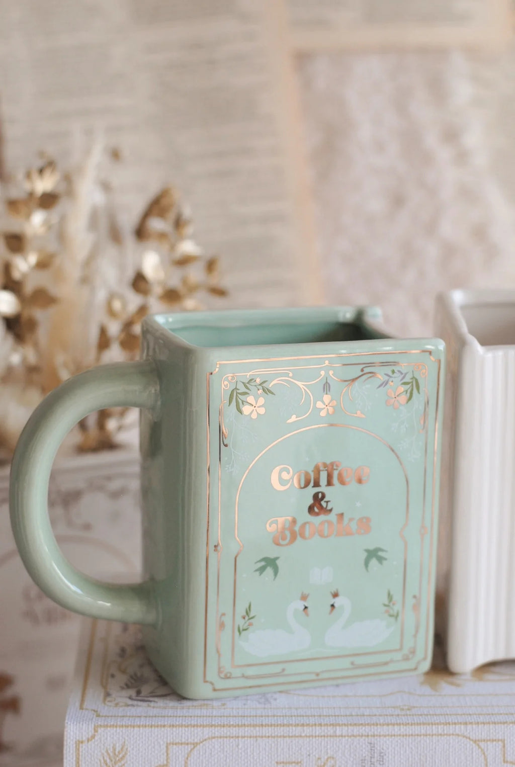 Book-Shaped Ceramic Mug