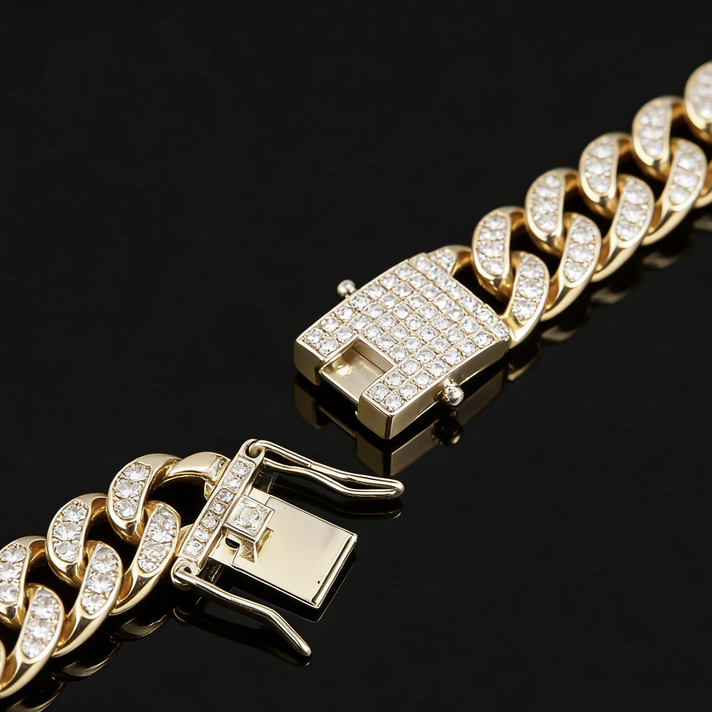 Round Letter Pendant Necklace with Full Diamonds