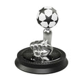 Car Solar-Powered Rotating Football Aromatherapy Ornament (Essential Oil Included)