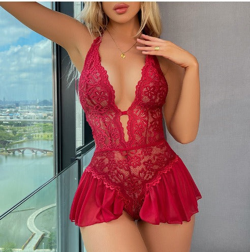 Lace Pure and Alluring Bodysuit