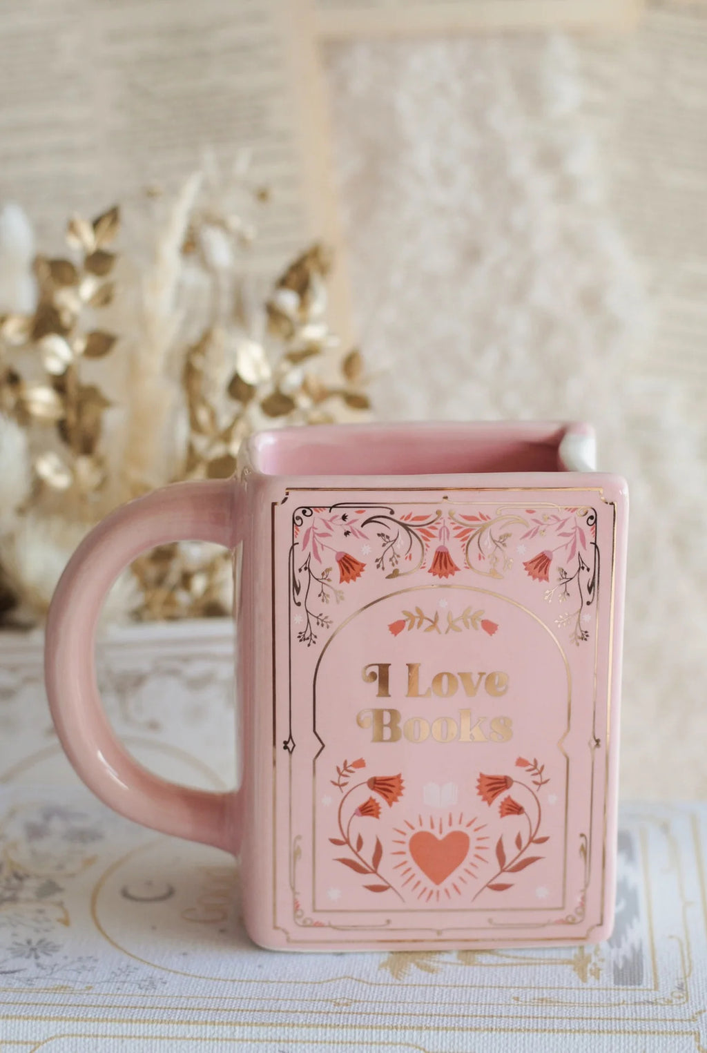 Book-Shaped Ceramic Mug