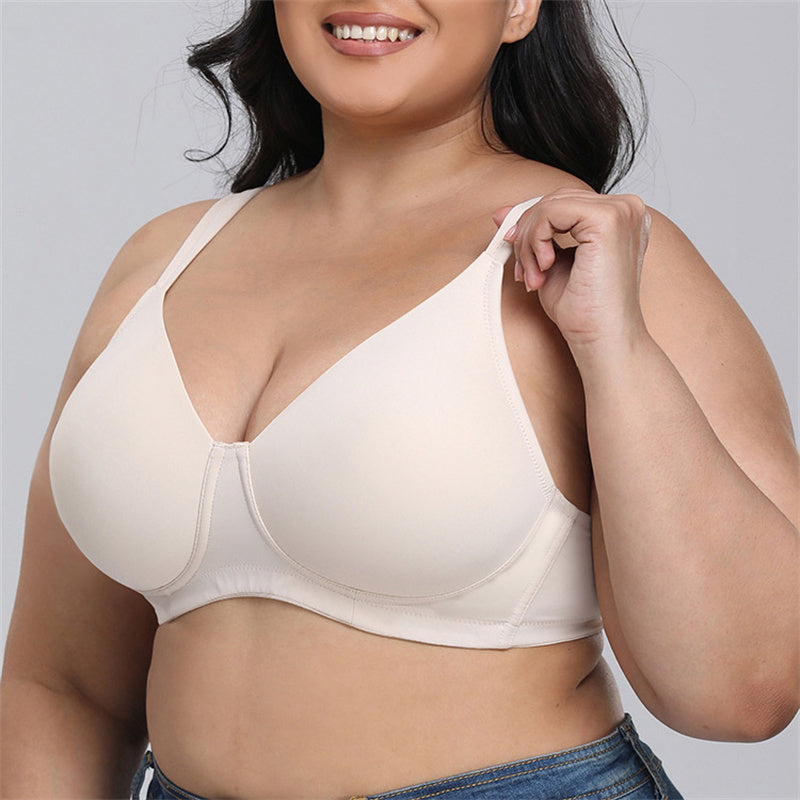 Solid Color Unwired Full Cup Bra