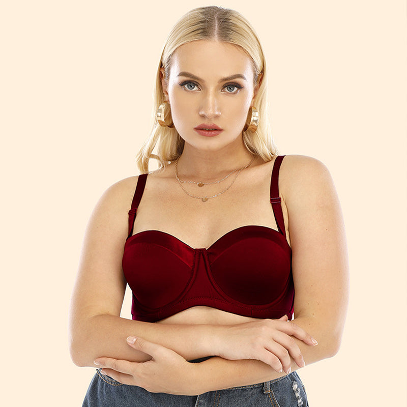 Removable Strap Plus Size Underwire Bra