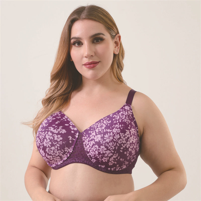 Purple Print Ultra Thin Bra