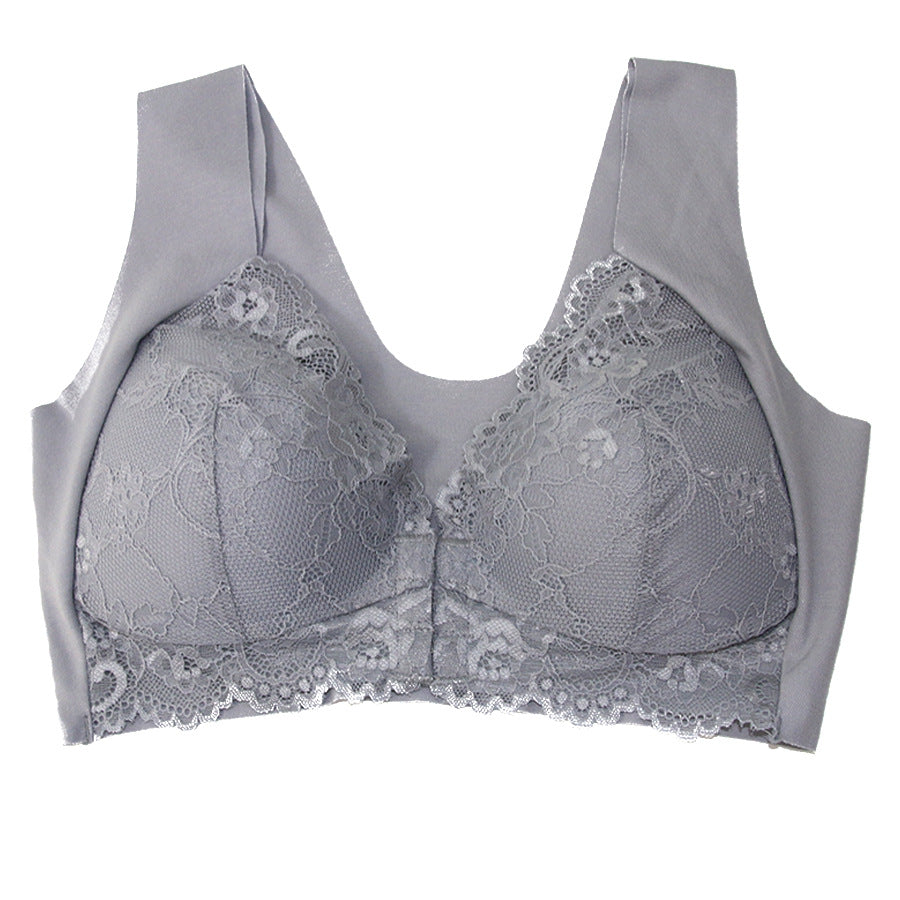 Plus Size Lace Unwired Front Bra