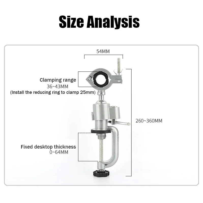 Electric grinder, electric drill universal rotating fixed bracket