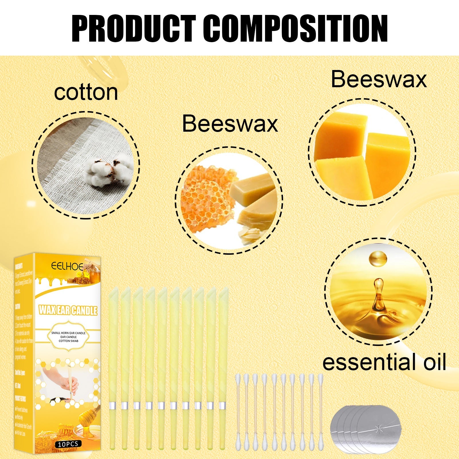 Aroma Ear Candle Cleaning Ear Wax Ear Massage