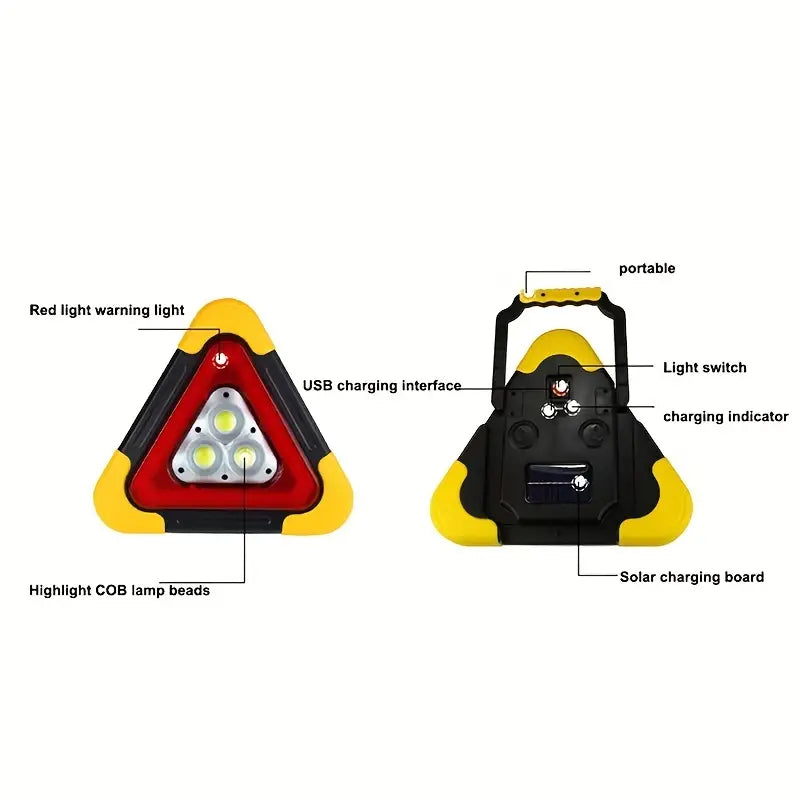 🔥2-IN-1 Emergency Triangular Roadside Warning Light