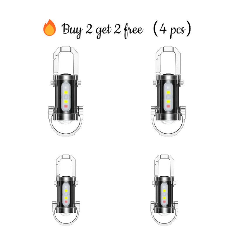 Portable Rechargeable Bright Keychain Flashlight