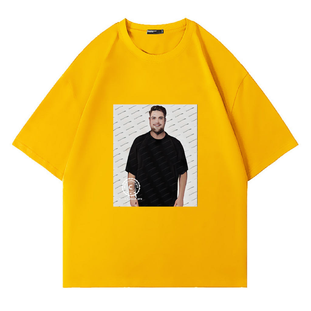 Cotton T-Shirt Massive Dropped Shoulder Tailored Clothing