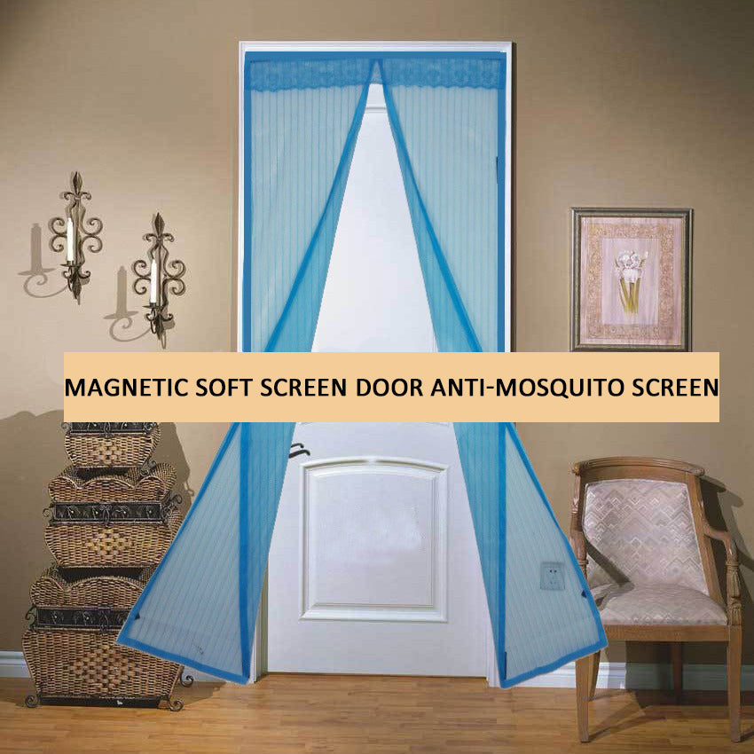 Colored magnetic anti-insect curtain