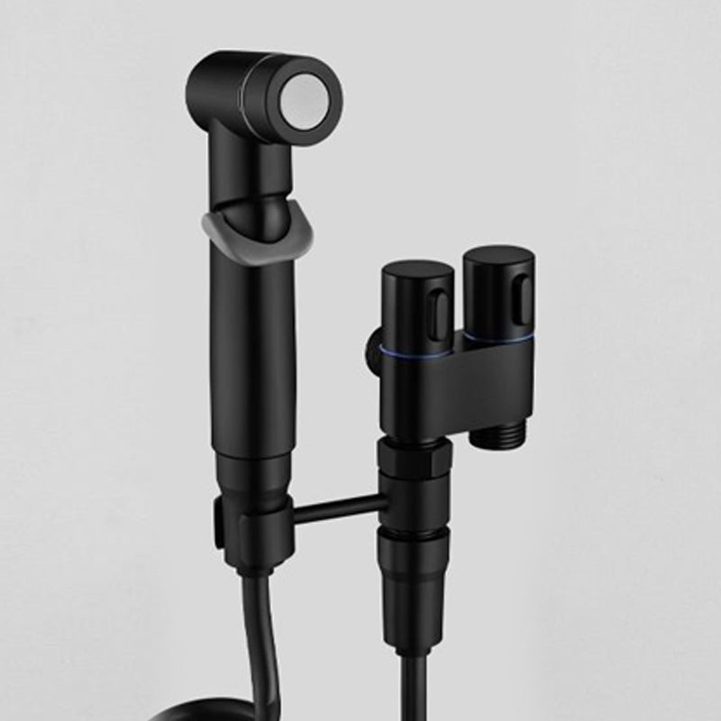 One into two out of the bathroom booster flushing household high-pressure flush gun