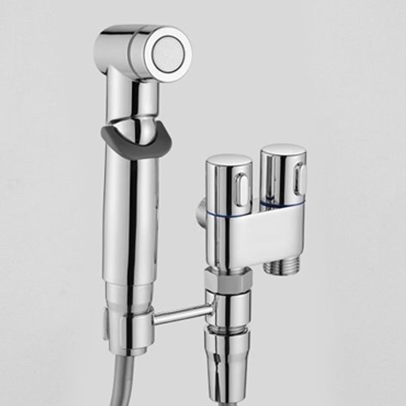 One into two out of the bathroom booster flushing household high-pressure flush gun