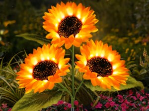 Solar LED Sunflower Garden Light