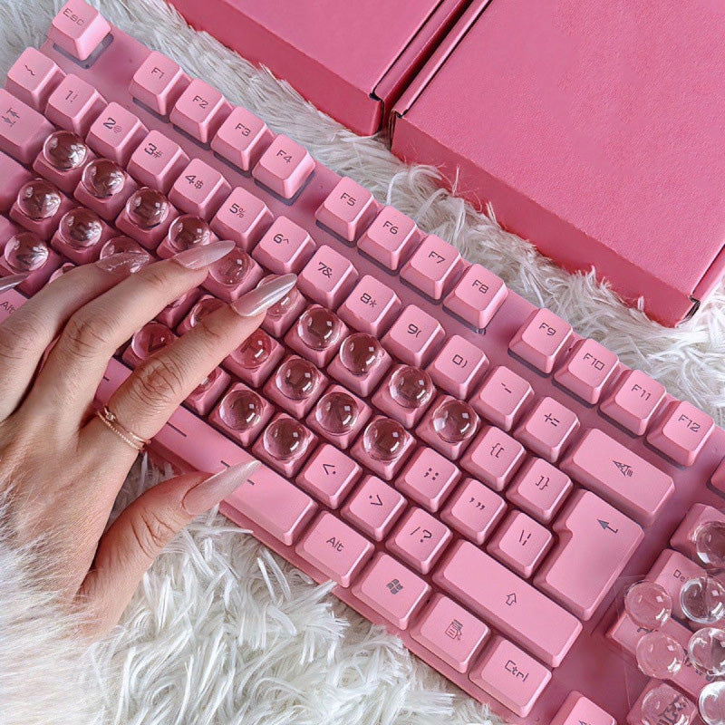 Transparent crystal keyboard sticker