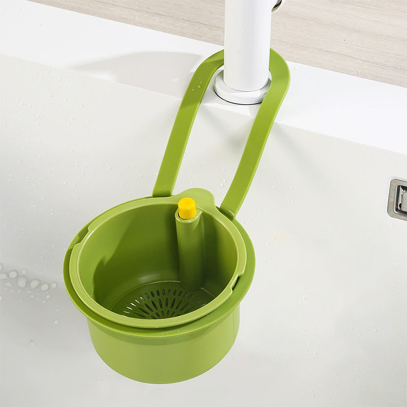 Hanging sink drain basket