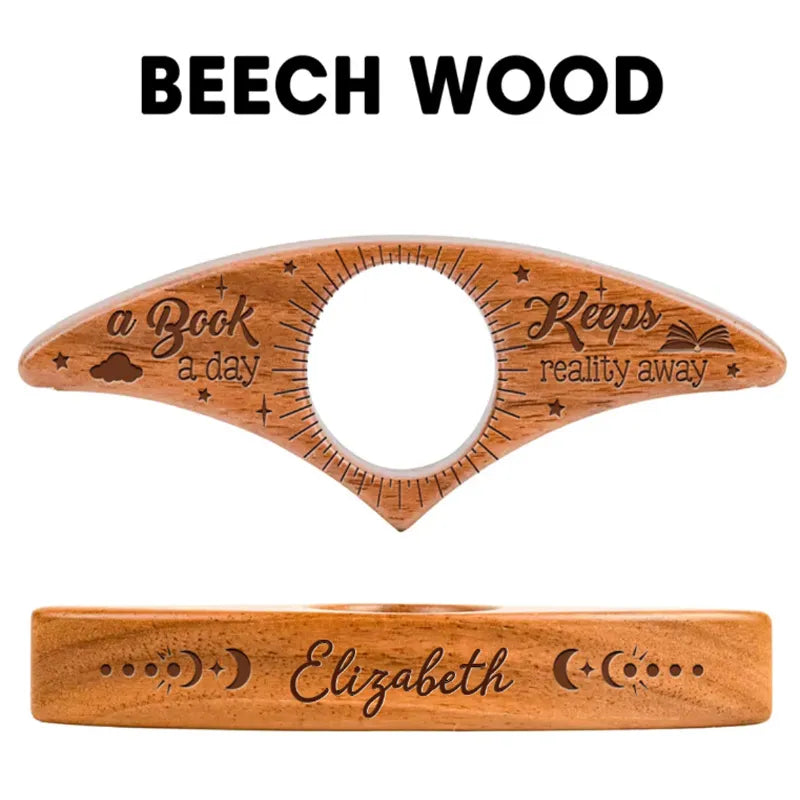 Portable wooden thumb clamp book press