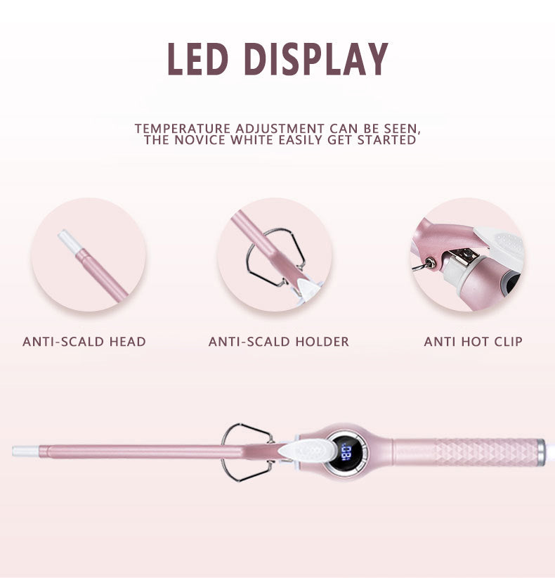 Professional Curling Iron Non Harmful Curling Iron Wave Curl