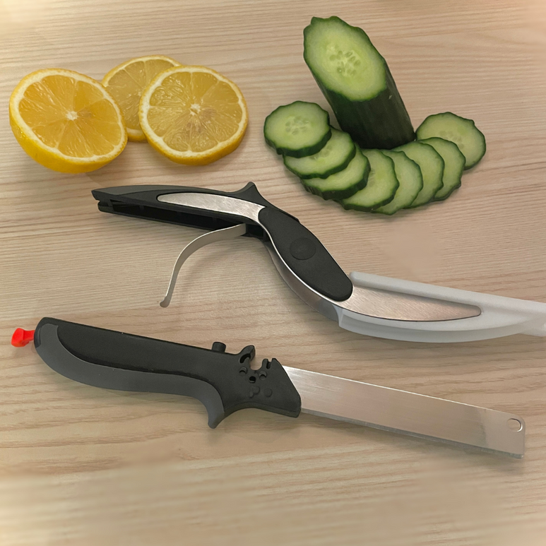 2-in-1 Cutting Knife Multifunctional Kitchen Scissors