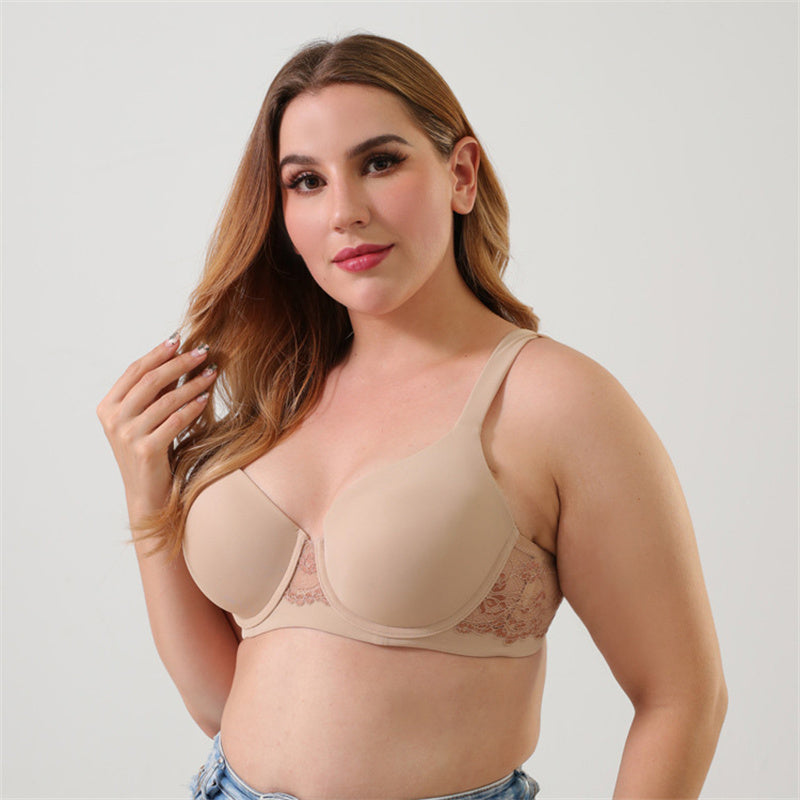 Seamless Anti-Sagging Wide Strap Bra