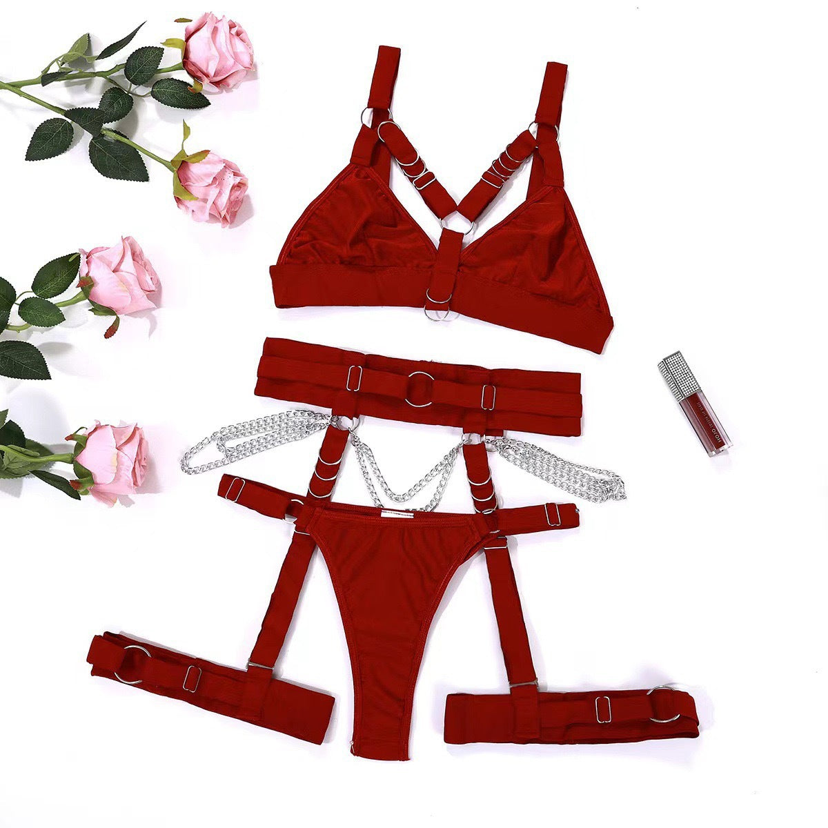 Leg Ring Waist Harness Lingerie Outfit