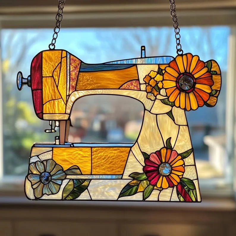 🔥🔥2025 Mother's Day Gift--Cute Sewing Machine Suncatcher Decoration