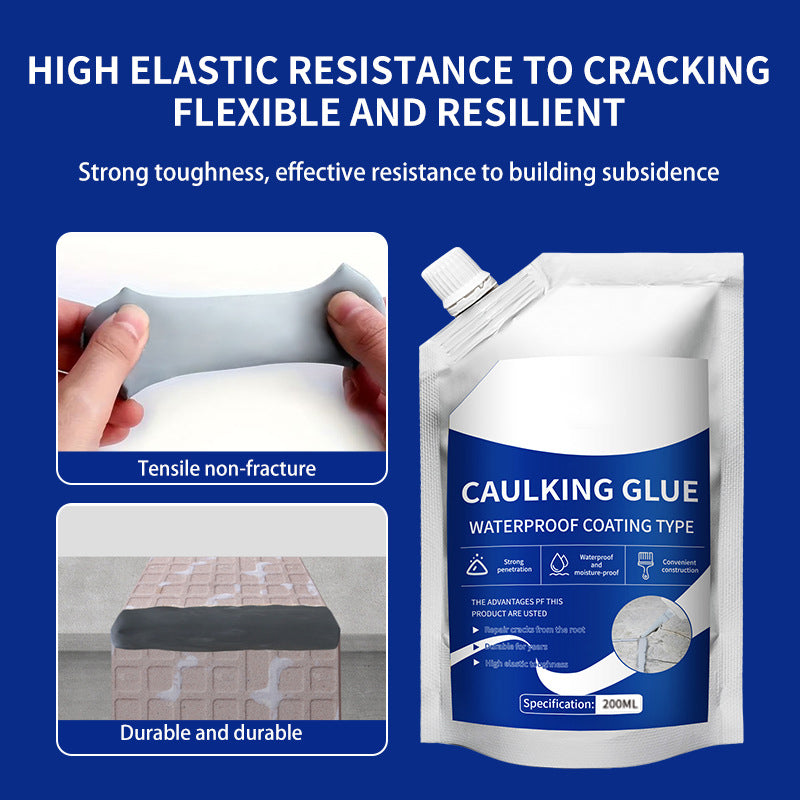 Waterproof Crack Repair Sealant – Seal Roof & Wall Cracks🧱, Durable & Leak-Resistant🔒