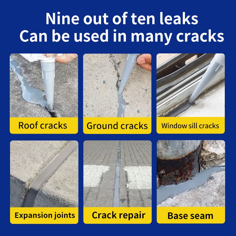 Waterproof Crack Repair Sealant – Seal Roof & Wall Cracks🧱, Durable & Leak-Resistant🔒