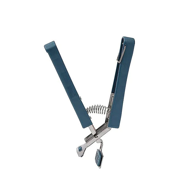 4-Pack(Navy-Blue)Hot Plate Gripper,Stainless Steel Bowl Clip,Kitchen Tongs Bowl Dish Pan Clip Anti-scalding, NavyBlue