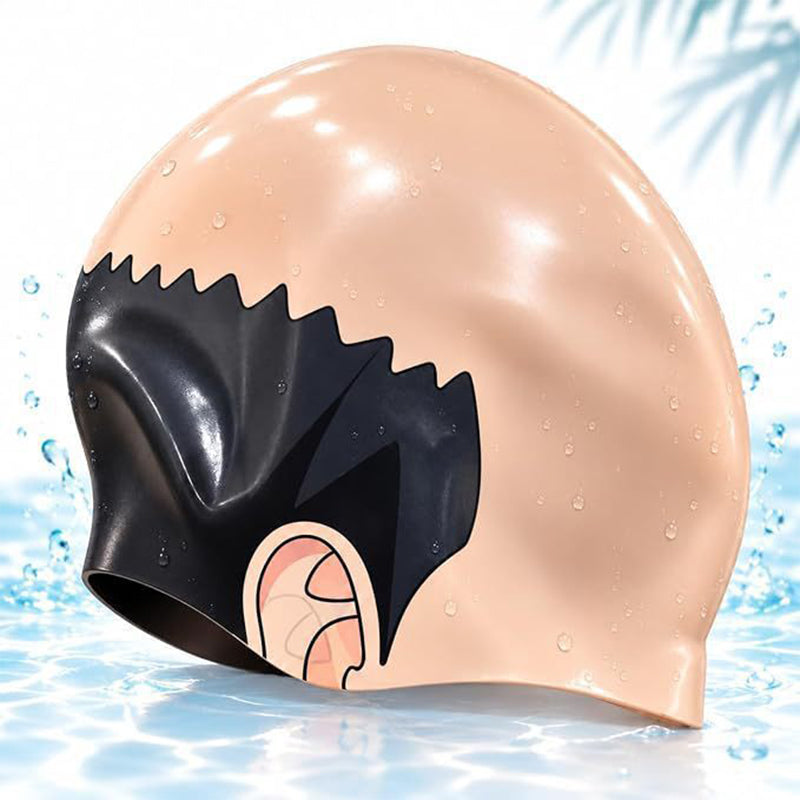 Realistic Bald Head Swim Cap
